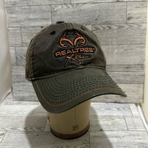 Realtree xtra brown distressed baseball hat cap